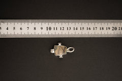 Raw Labradorite Moonstone Pendant: Hammered Sterling Silver Healing Necklace