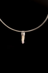 Vera Cruz Amethyst Sceptre Pendant: Oxidized Sterling Silver, Crown Chakra