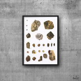 Vintage Mineralogy Print: Beryl Aquamarine Watercolor Illustration (Digital Download)