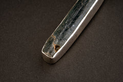 Raw Aqua Australian Ocean Kyanite with mica inclusions - Sterling Silver - Crystal Pendant Necklace