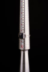 Gem Tanzanite Cabochon - Large ( Men's ) - Size 12 1/2 US - 925 Sterling Silver - Hammer Textured Oxidised