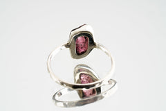 Pink Tourmaline Ring 925 Sterling Silver Handmade Heart Chakra Virgo Libra Compassion Self Love Jewelry Gift