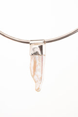 White Pearl Pendant Necklace: 925 Sterling Silver, June Birthstone