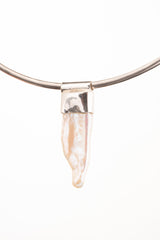 White Pearl Pendant Necklace: 925 Sterling Silver, June Birthstone