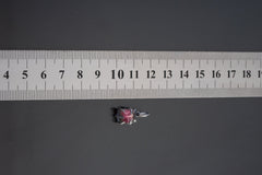 Oxidized Sterling Silver Watermelon Tourmaline Pendant Necklace