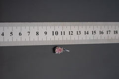 Watermelon Tourmaline Pendant: Oxidized Sterling Silver Claw Setting