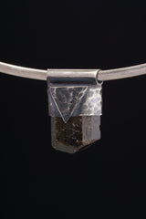Himalayan Black Tourmaline Pendant: Oxidized Sterling Silver Crystal Necklace