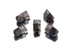 Himalayan Black Tourmaline Pendant: Textured Sterling Silver Crystal Necklace