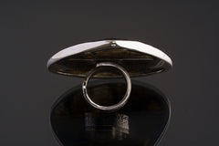 Blue Labradorite Sterling Silver Ring - Adjustable Size 5-10