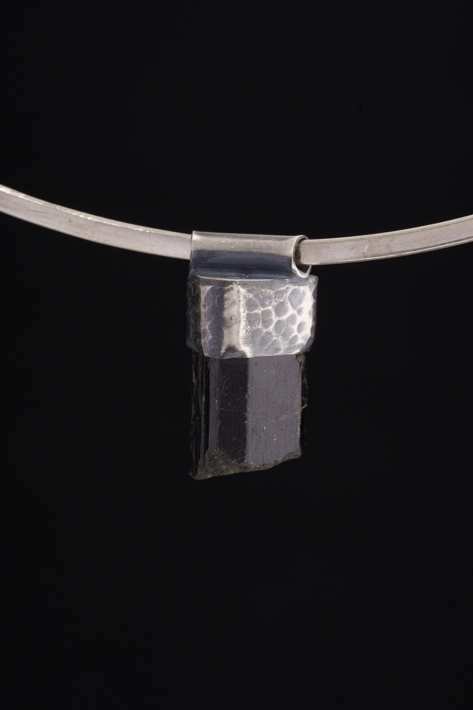 Himalayan Dravite Stack Pendant 925 Sterling Silver Brown Tourmaline Necklace Root Heart Chakra Gift