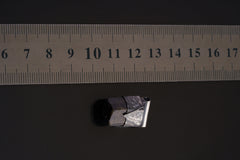 Himalayan Black Tourmaline Pendant: Oxidized Sterling Silver Crystal Necklace