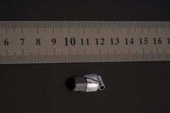 Himalayan Black Tourmaline Pendant: Textured Sterling Silver Crystal Necklace