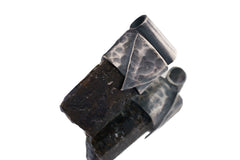 Himalayan Black Dravite Tourmaline Pendant: Textured Sterling Silver Crystal Necklace