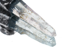 Nepali Quartz & South Sea Pearl Pendant: Oxidized Sterling Silver