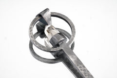 Himalayan Quartz Spoon Pendant: 925 Silver Oxidized Necklace