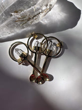 Lemurian Quartz Gold Plated Spoon Pendant Necklace