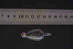 Pietersite & Ethiopian Opal Pendant: Oxidized Sterling Silver Sun Ray Design