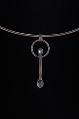 Himalayan Quartz Point Pendant: 925 Silver Spice Spoon Necklace