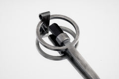 Black Tourmaline Spoon Pendant: 925 Sterling Silver Necklace