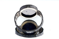 Hammered Sterling Silver Lapis Lazuli Ring - Size 14 US