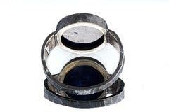 Hammered Sterling Silver Lapis Lazuli Ring - Size 14 US
