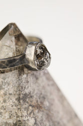 Lustrous Luminary - Sterling Silver Ring with Herkimer Diamond - Size 6 1/2 US - NO/04