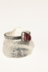 Eternal Blush - Sterling Silver Ring with Pink Tourmaline - Size 7 US - NO/02