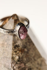 Eternal Blush - Sterling Silver Ring with Pink Tourmaline - Size 3 US - NO/06