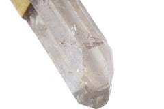 Gold-Plated Monkey Talisman Pendant: Lemurian Quartz, Crown Chakra