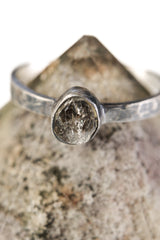 Lustrous Luminary - Sterling Silver Ring with Herkimer Diamond - Size 6 1/2 US - NO/04