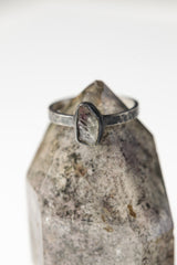 Celestial Harmony - Sterling Silver Ring with Tourmaline - Size 6 US