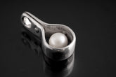 Pearlescent Spinner Elegance Pendant: Pearl - Sterling Silver Pendant
