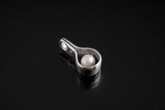 Pearlescent Spinner Elegance Pendant: Pearl - Sterling Silver Pendant