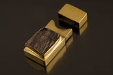 Amethyst Brass Matchbox: Polished Cast Brass Keepsake Box