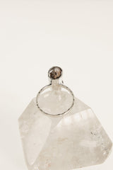 Gemmy Dravite Tourmaline Ring: Hammered Sterling Silver, Size 9