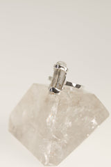 Tidal Elegance Raw Australian Ocean Kyanite Ring-Hammered & Shiny Finish - Sterling Silver Ring - Size 5 1/2 US