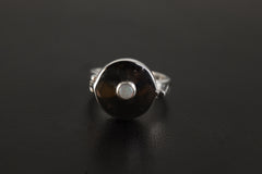 Sterling Silver Capsule Ring: Australian Opal Stash Box