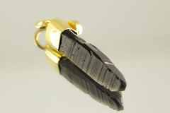 Gold-Plated Sterling Silver Phantom Quartz Pendant: Blue Moonstone Gemstone Jewelry