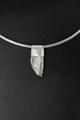 Unpolished Pink Kunzite Pendant 925 Sterling Silver Stack Necklace Scorpio Taurus Leo Emotional Healing Gift