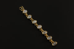 Gold-Plated Sterling Silver Moonstone Pendant: Crown Chakra Jewelry