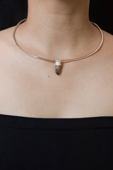 Citrine Quartz Point Pendant: Torrington Cathedral, Sterling Silver