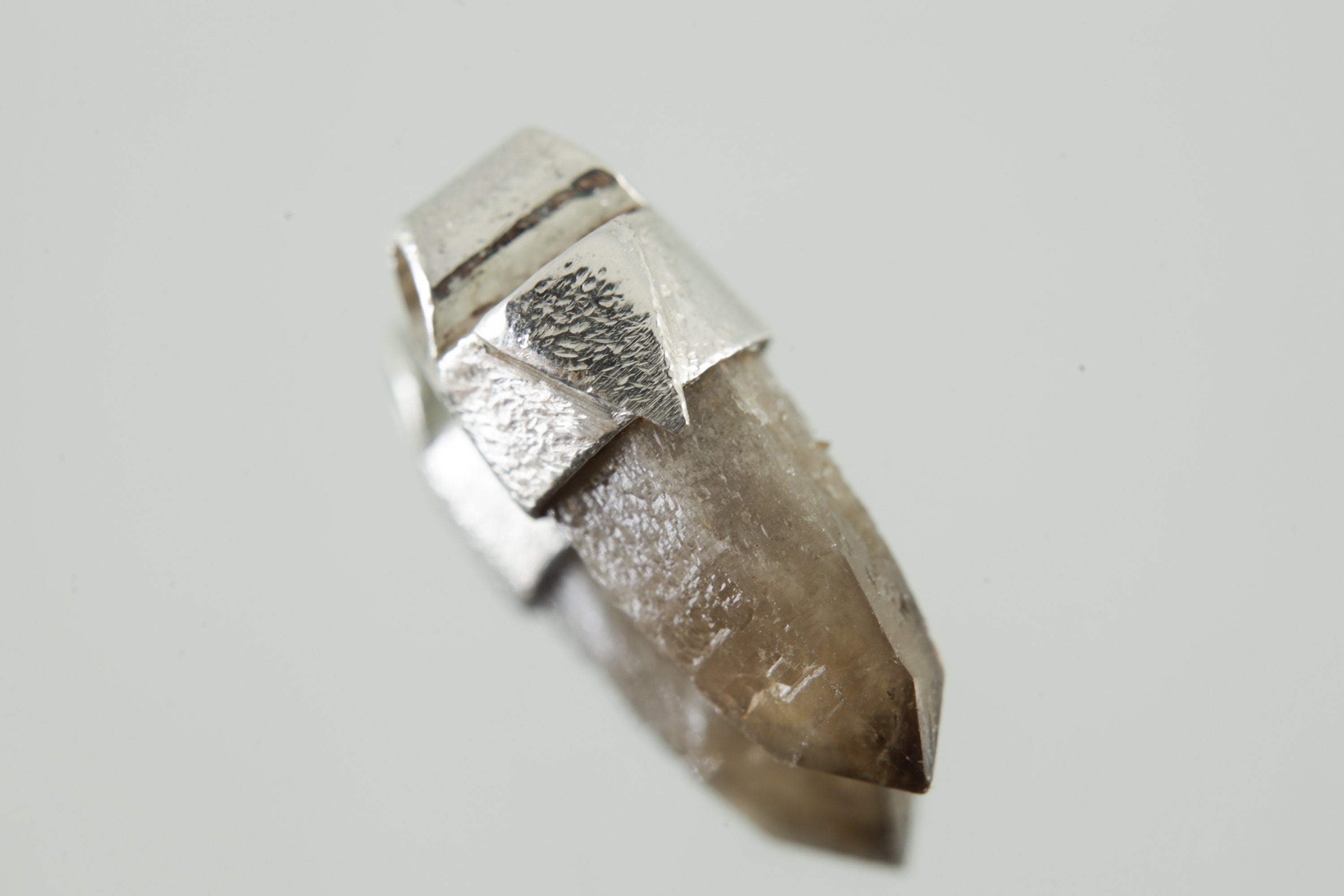 Citrine Quartz Point Pendant: Torrington Cathedral, Sterling Silver