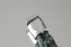 Australian Kyanite Sterling Silver Pendant: Ocean Blue Crystal Stack