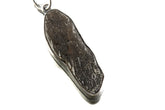 Torrington Smoky Citrine Quartz pendant shown on white background with oxidized sterling silver open-back bezel.