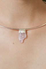Light Pink Kunzite Stack Pendant 925 Sterling Silver Spodumene Necklace Heart Throat Chakra Layering Gift