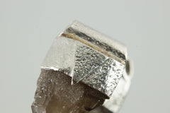 Torrington Phantom Citrine Quartz Point Pendant, Textured Sterling Silver