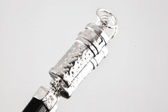 Black Tourmaline Capsule Pendant 925 Sterling Silver Locket Stash Necklace Root Chakra Protection Gift