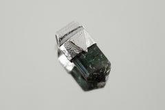 Organic Sterling Silver Blue Tourmaline Crystal Necklace - Libra Zodiac