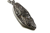Torrington Smoky Citrine Quartz pendant in oxidized sterling silver on white background.