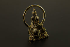 Bodhi Tree Pendant Gold Plated Brass Buddha Necklace Spiritual Awakening Meditation Jewelry Inner Peace Gift